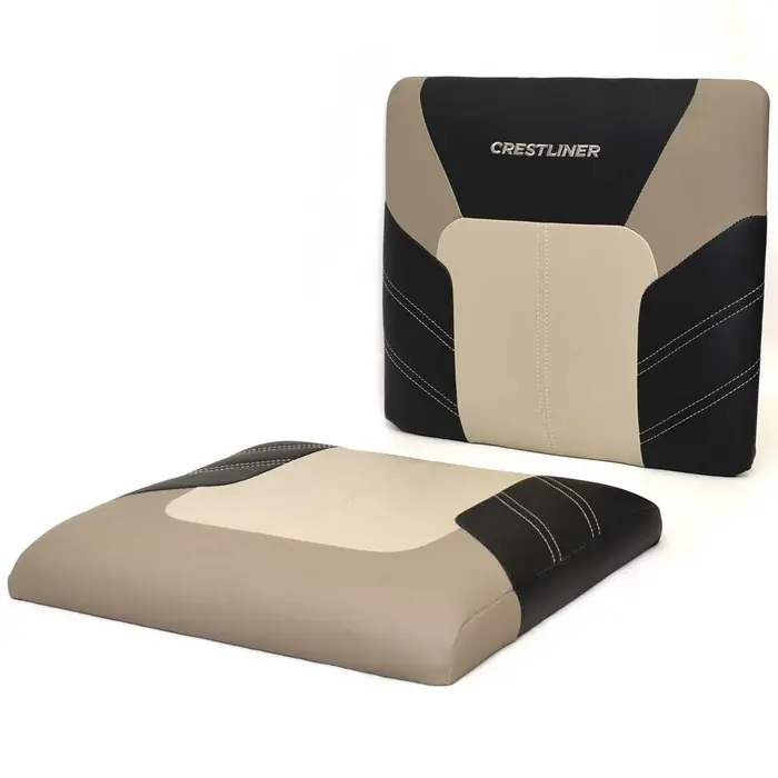 Order Now Crestliner Boat Jump Seat Cushions 2279890 | Black Taupe Beige