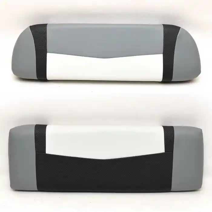 Brand New Lowe Boat Backrest Cushion Set 2163709 | Gray Black 2 Piece