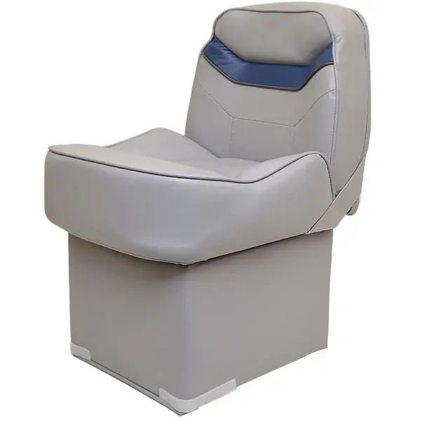 Top Pick Wise Boat Designer Jump Seat WD1380P-786 | Gray Navy Red Transom Mount