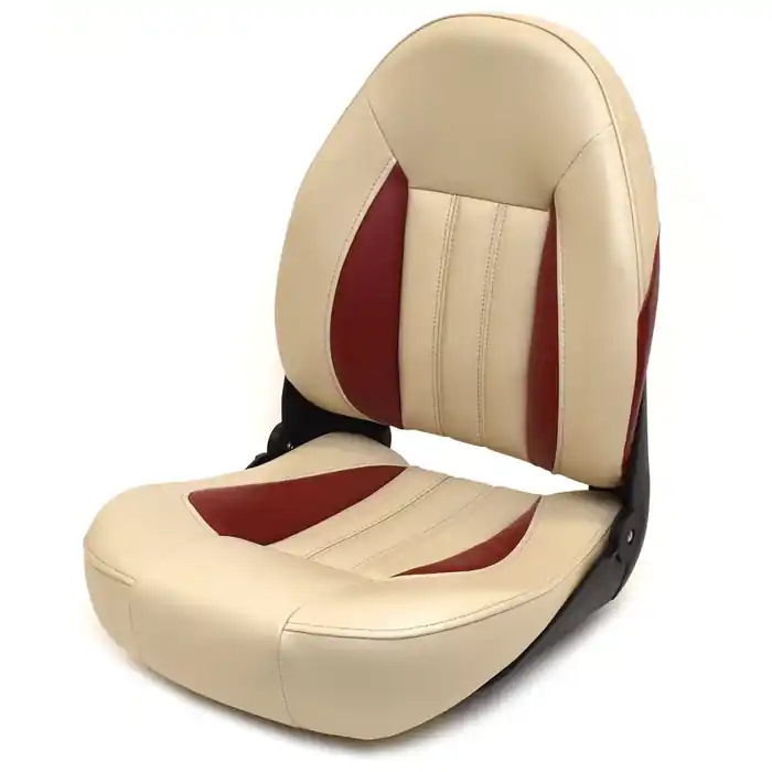 Tempress Boat ProBax Folding Fishing Seat 2395308 | Camel / Red Holiday Sale