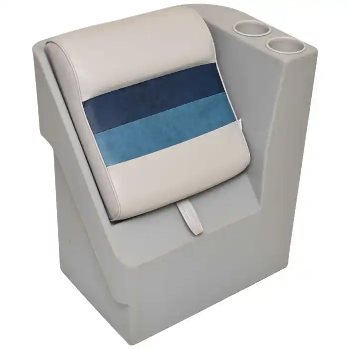Fresh Stock Toonmate Boat Left Lean Back Seat 747115 | Gray Navy Blue