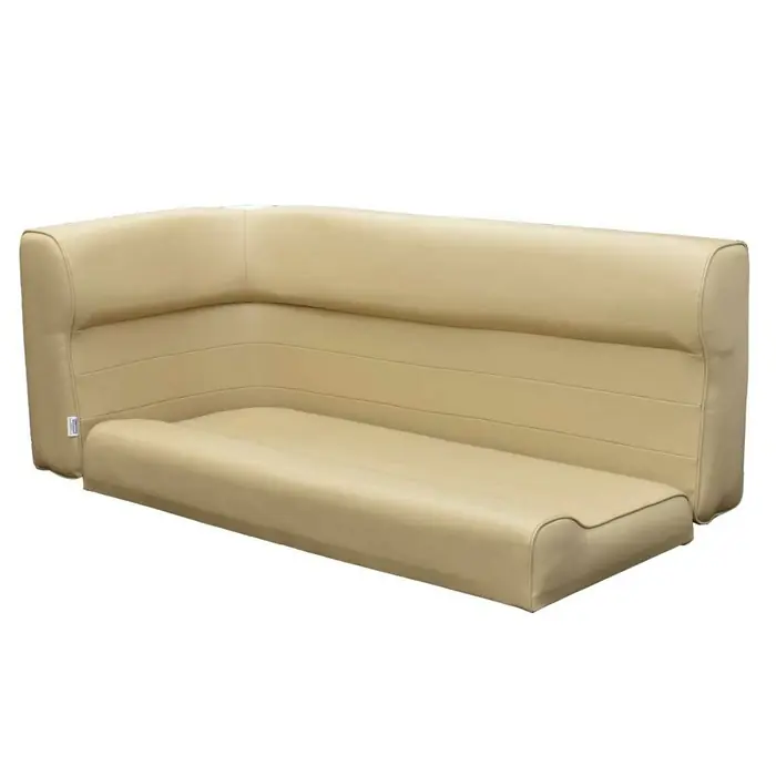 One Day Deal Wise Pontoon Boat Corner Couch 8WD108TM-207 | Bench Seat Beige