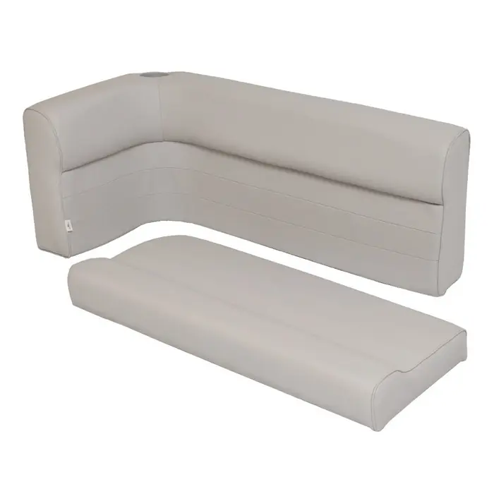 Pontoon Boat Corner Couch Cushions CRNCOUCH-DELX-RGT-GGRR | Gray (Set) Super Sale
