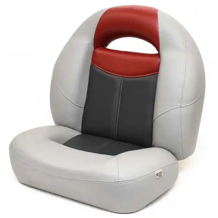 While Supplies Last Wise Boat Compact Bucket Seat 8WD1451-841 | Blast-Off Gray Red