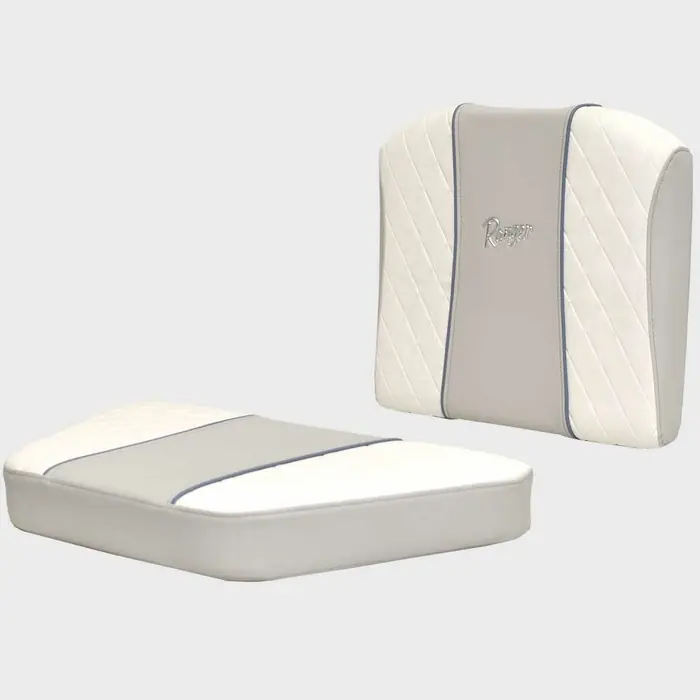 Trending Ranger Boat Console Seat Cushions 729789H.71 | Bay Series White Blue