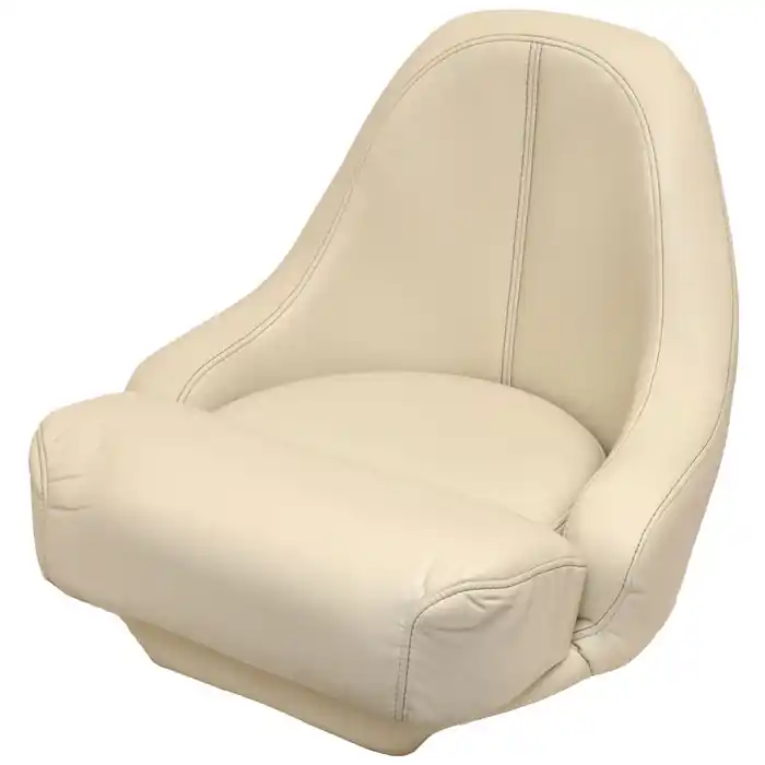 Premier Pontoon Boat Bucket Seat | 17 x 20 x 18 Inch Beige Vinyl Clearance