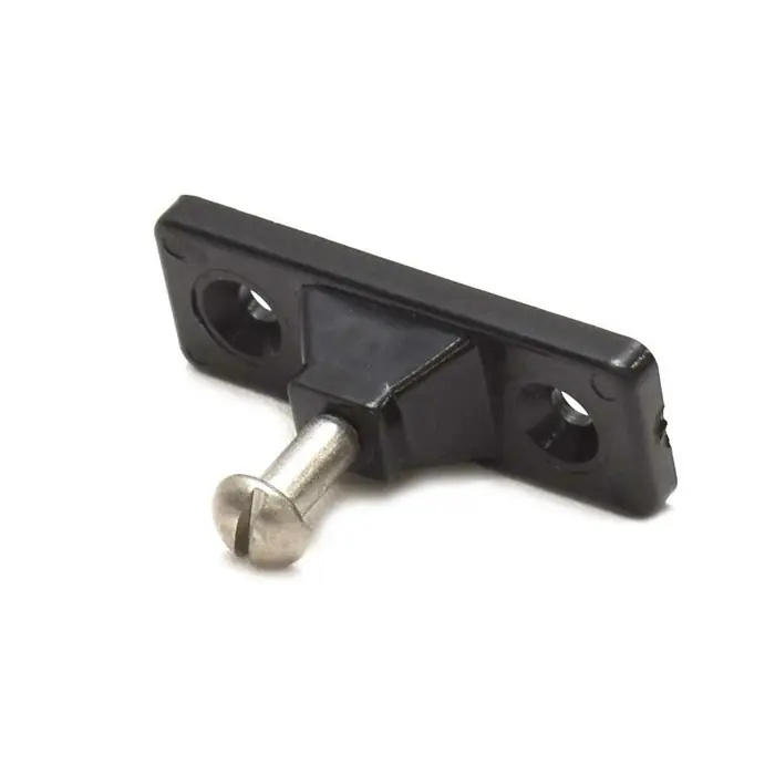 Trusted Brand Boat Bimini Top Deck Mount Hinge Fitting | Black Plastic
