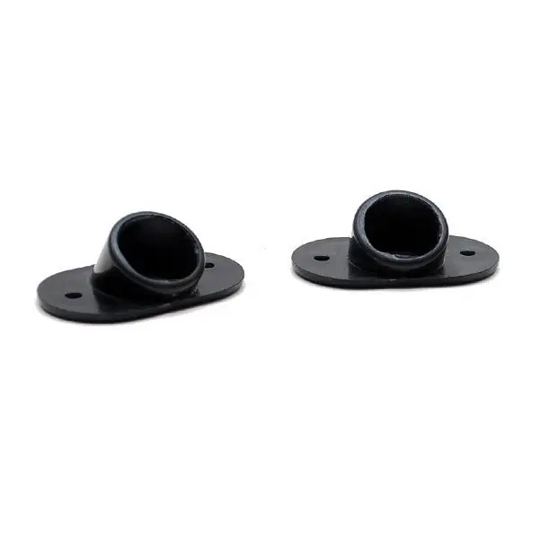 Boat Bimini Top Stowing brackets | Fitting Nylon Angled Black (Pair) While Supplies Last
