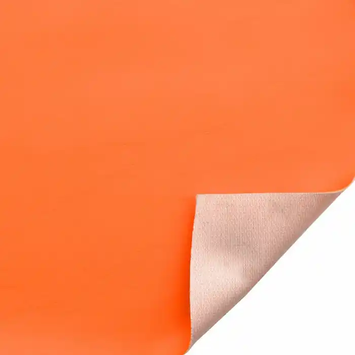 Must Have Spradling Boat Knit Back Vinyl 203053 | Papaya Orange 54 Inch (YD)