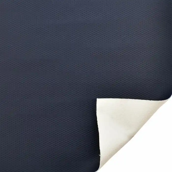 Final Sale Aviara Boat Knit Back Vinyl 690421 | Navy Blue Dimpled 54 Inch (YD)