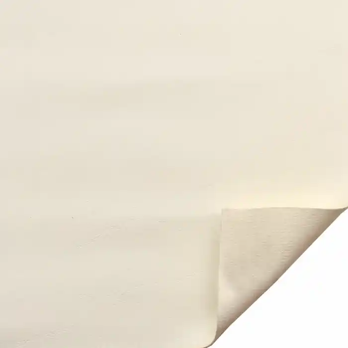 Boat Knit Back Faux Leather Vinyl | Off White Cream 54 Inch (YD) Crafted