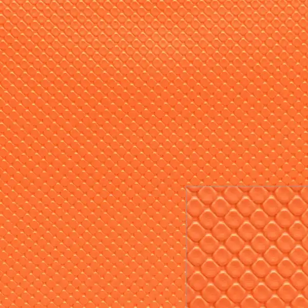 Boat Marine Auto RV Seat Vinyl | Orange Knit Back Cubix (YD) Weekend Sale