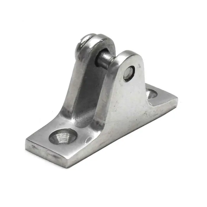 Worldwide Shipping Boat Angled Base Deck Hinge | 2 1/4 Inch Stainless Steel