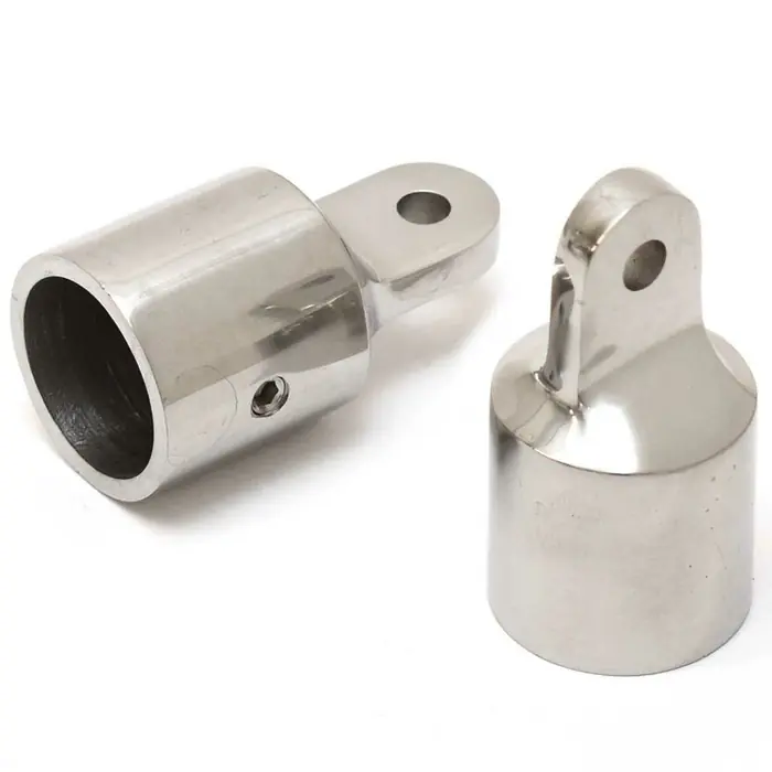 Deal Attwood Boat Bimini Eye End Caps 75342-10 | Stainless 1 Inch (Pair)