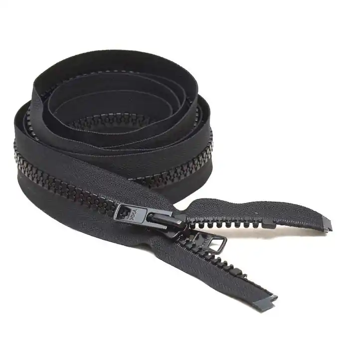 Crafted YKK Boat Separating Molded Tooth Zipper 8039435 | Type 10V Black 84 IN