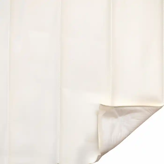 High Quality Boat Wide Heat Pleated Vinyl | Faux Leather Off White 54 Inch (YD)