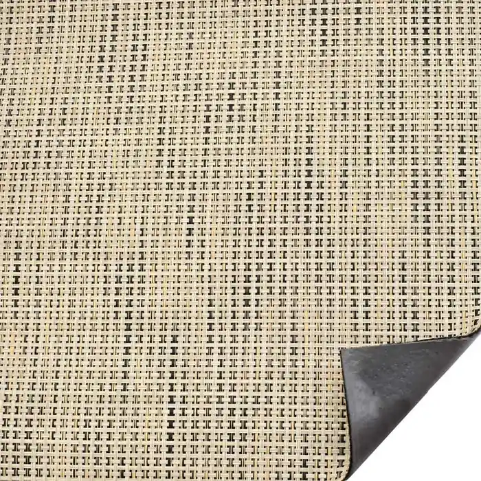 Worldwide Shipping Cobalt Boat Woven Vinyl Flooring 130122 | Straw 79 Inch Basket Weave (FT)