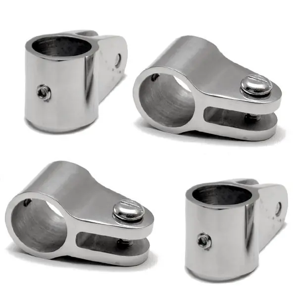 While Supplies Last Standard 7/8 Inch Tube Stainless Steel Boat Bimini Top End Eyes (Set of 4)
