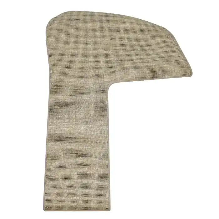 Cobalt Boat Snap-In Floor Mat 407339 | Beige Yellow Black Woven Vinyl Viral
