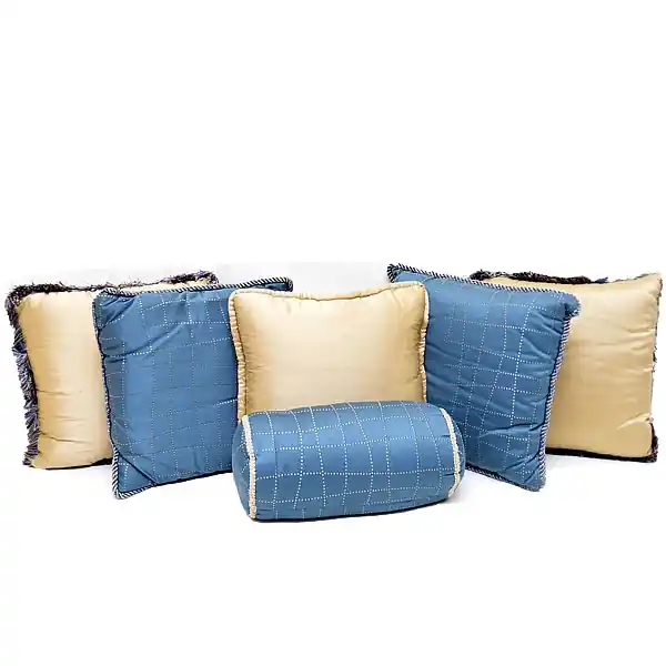 Limited Offer Chaparral Boat Pillow Set | Blue 15 Inch (Set Of 6)