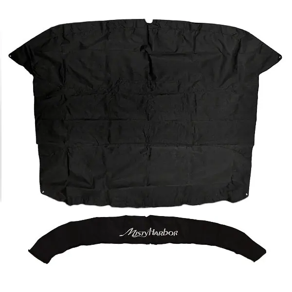 Exclusive Offer Misty Harbor Boat Bimini Cover 002019-BLK | w/ Boot 85 x 92 Inch Black