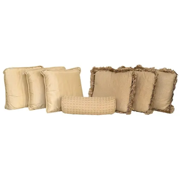 Authentic Chaparral Boat Cabana Pillow Set | Tan 15 Inch (Set Of 7)