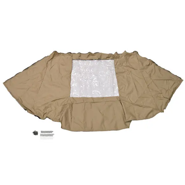 Premium Crestliner Boat Aft Curtain 2156050 | 1750 Fish Hawk Dowco Sand 2015