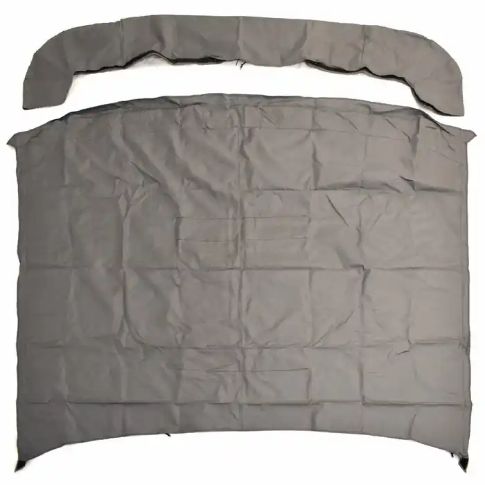 Fresh Stock Lowe Pontoon Boat Forward Bimini Cover 122217692 | 210 SS Gray w/ Boot