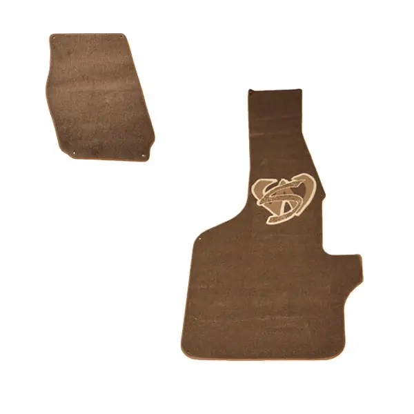 Malibu Boat Cockpit Mats 5689049.3 | Wakesetter Brown Snap (Set of 2) Popular