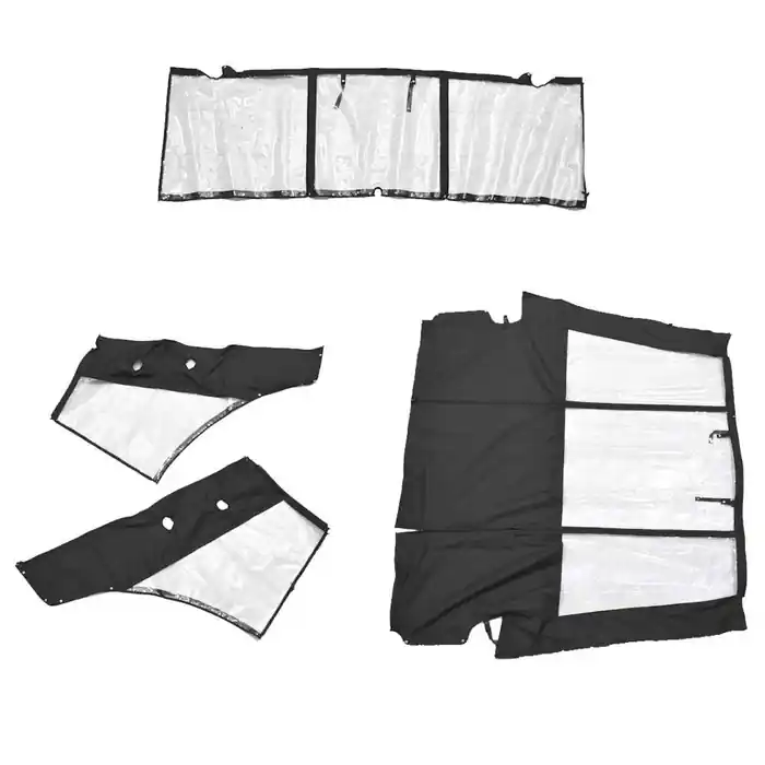Special Discount Striper Boat Curtain Kit 7688881 | 220 DC Black 2019 (Set of 4)
