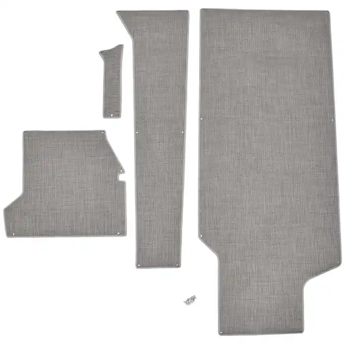 Supra Boat Snap-In Deck Mat 116210 | Woven Gray Compass HB (Set of 4) Discount