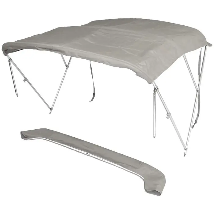 Viral Ranger Boat Bimini Top 7W534G | SU 386 Gray 83 - 93 Inch Ameritex