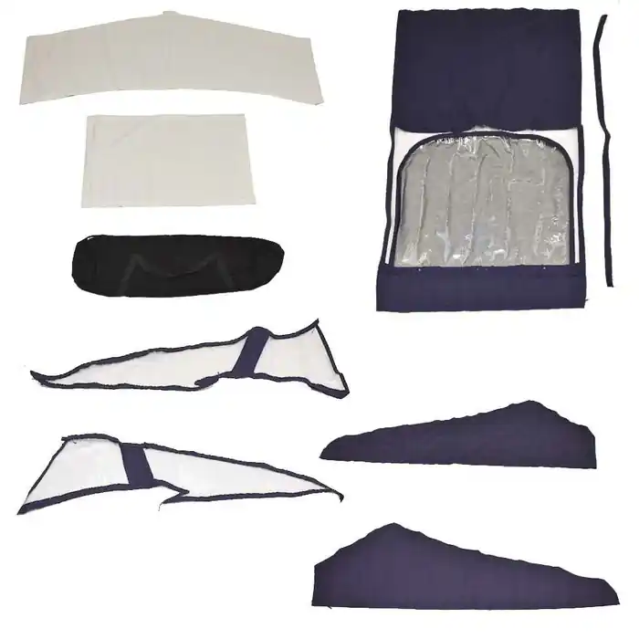 Cobalt Boat Curtain Kit 605604 | A36 Coupe 2021 Blue (Set of 8) Worldwide Shipping