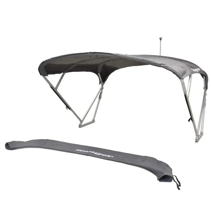 Money Back Guarantee Ranger Pontoon Boat Bimini Top 45805-11 | Reata Gray 101 1/2-105 1/2 Inch