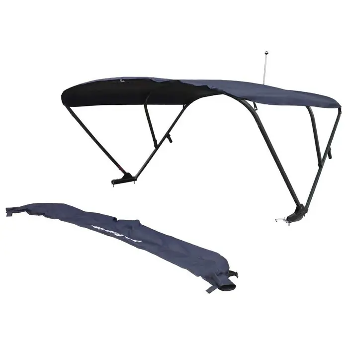 Time-Limited Ranger Pontoon Boat Power Bimini Top | 102-104 Inch Blue Navy