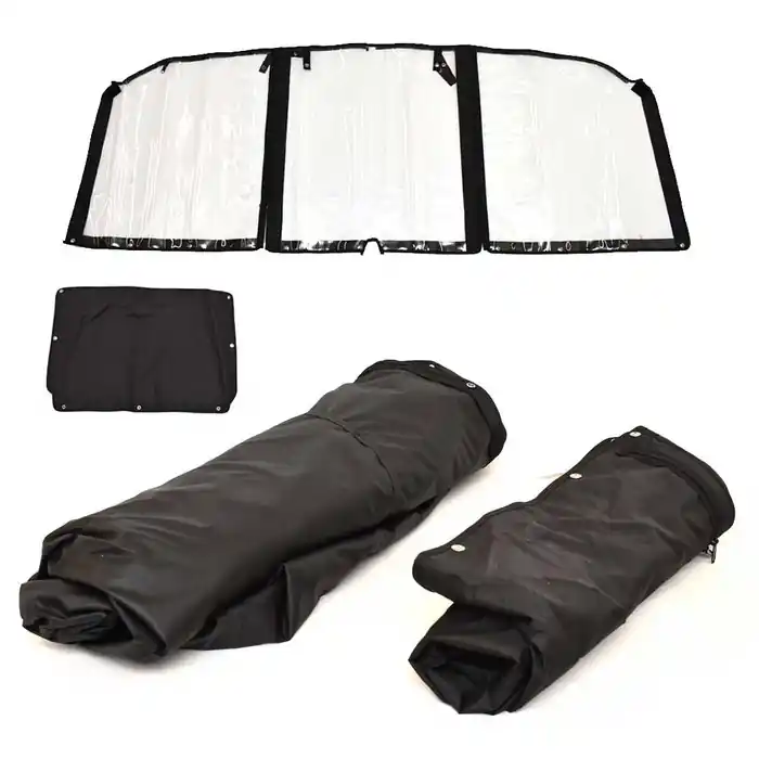 Worldwide Shipping Larson Boat Bow Cockpit Cover 7641701 | 2020 FX DC Ameritex Black Kit