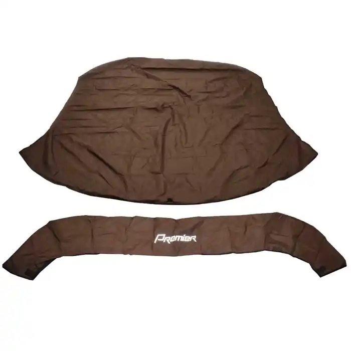 Exclusive Premier Boat Bimini Cover 11580711 | Brown 130 1/4 x 121 5/8 w/Boot