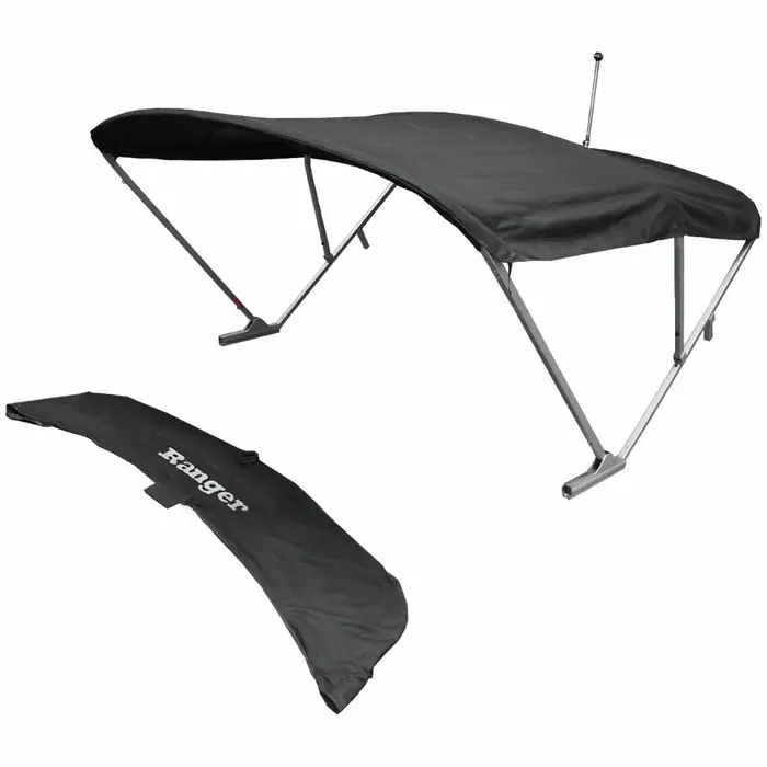 Ranger Pontoon Boat Power Bimini Top | 2500LS Black 102-104 Inch Markdown