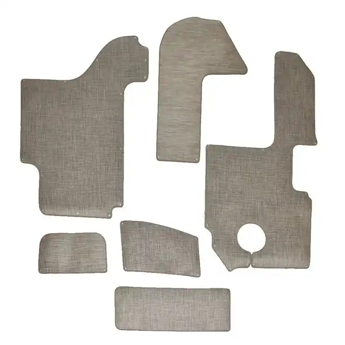 Discount Cobalt Boat Snap-In Floor Mats 407609 | R5 Gray Compass Vinyl (6PC)