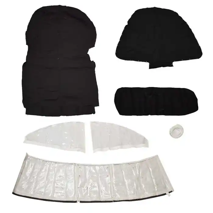 Premium Chaparral Boat Cover Kit | 307 SSX w/ Hardtop Black Ameritex (7PC)