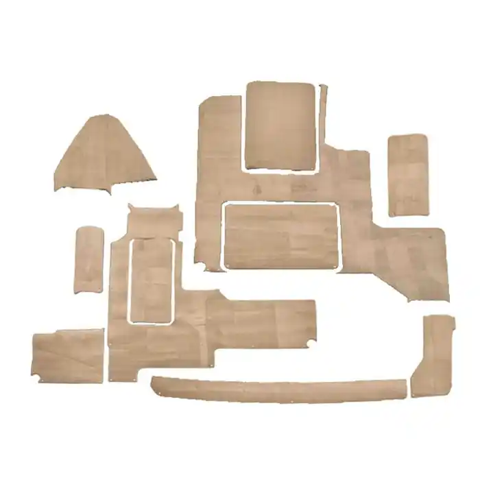 Free Returns Cobalt Boat Snap-In Carpet Mats 407444 | Syntec Sand (Set of 11)