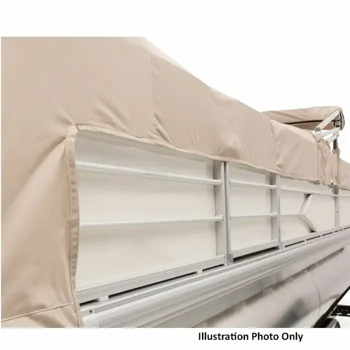 Buy Direct Sun Tracker Pontoon Boat Cover 310329 | Fishin Barge 22 Dowco Beige