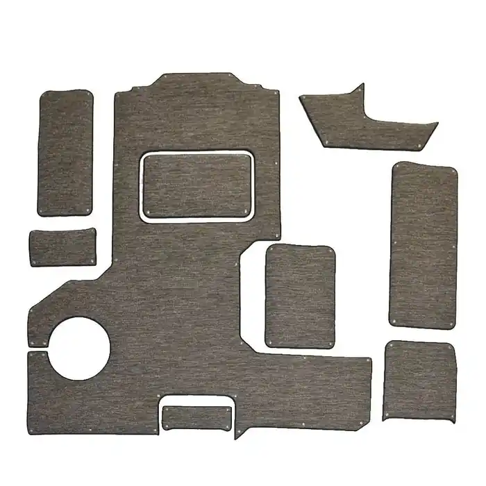 Cobalt Boat Snap-In Floor Mats 406563 | Gray Beige Woven Vinyl (9PC) In Demand
