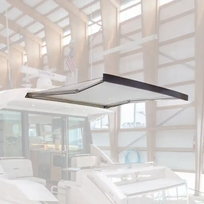 Makefast Boat Sun Shade Awning 5541056 | Tiara Retractable White (Kit) Same Day Shipping