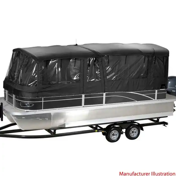 Don’t Miss Out SunCatcher Pontoon Boat Enclosure Bimini Package 44669-14 | V20F Black