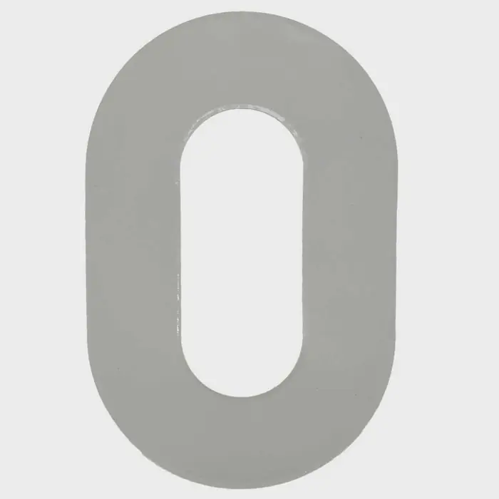 Tracker Marine Boat Number Zero Decal 334215 | 2 3/4 x 4 1/4 Inch Gray Sticker Free Shipping