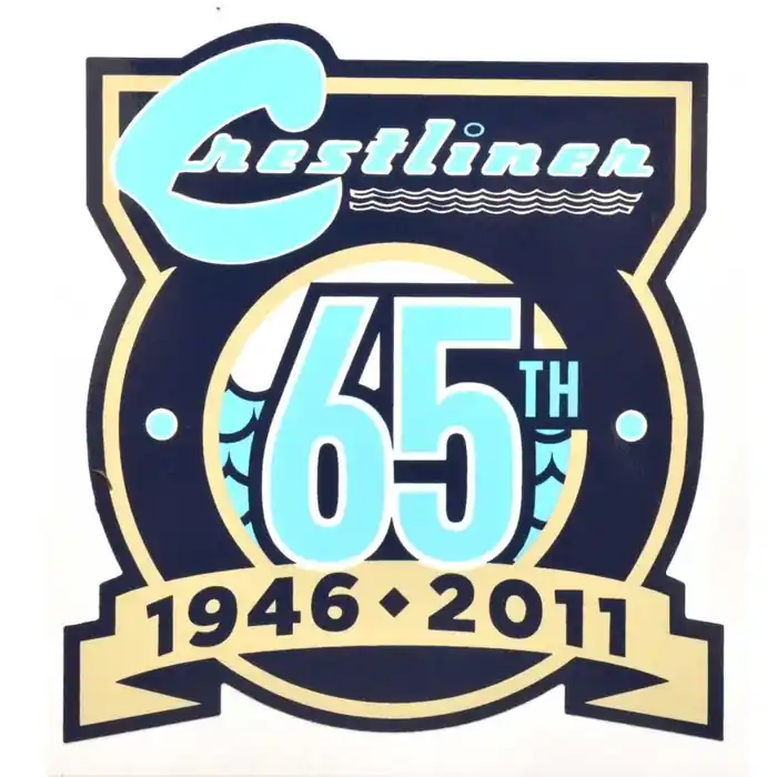 In Demand Crestliner Boat Brand Decal 2027823 | 65th Anniversary Sticker