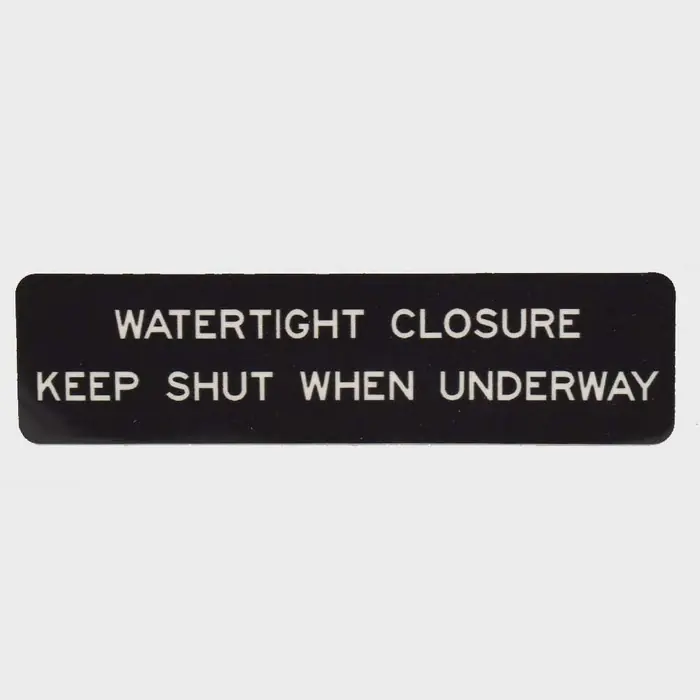 Marquis Boat Label Decal 7151105 | Watertight Enclosure Black Sticker Direct From Manufacturer