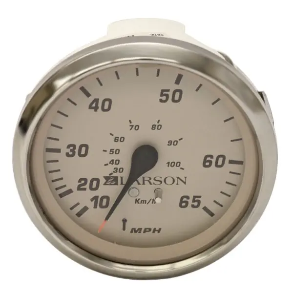 Larson Boat Speedometer Gauge 2266-9409 | Faria SE9409B Silver / Beige In Demand