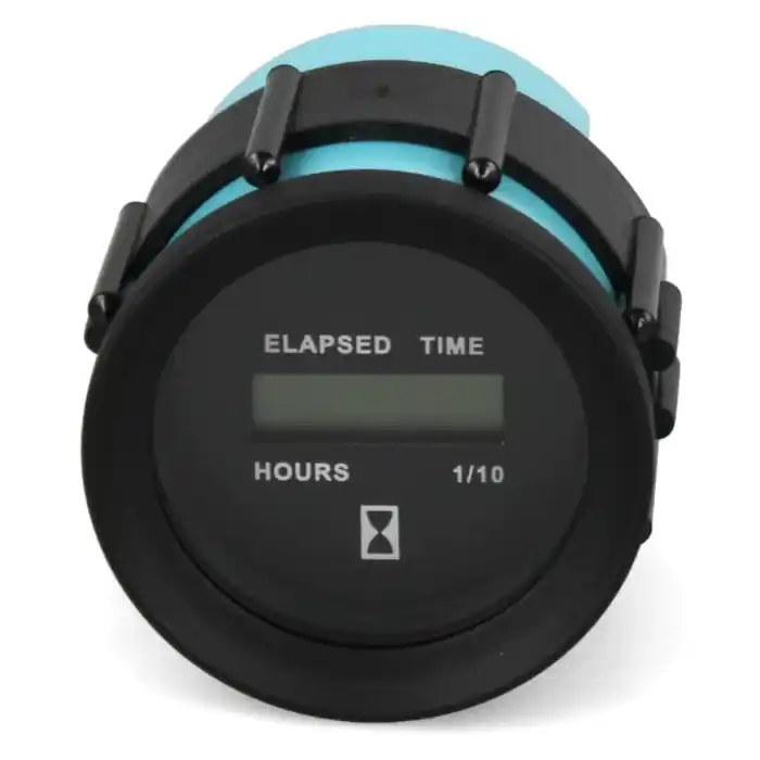 Marpac Boat Hour Meter Gauge MH0216 | Faria Digital 2 Inch Black Professional Grade